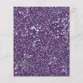 Faux Paarse glitter-textuur: kijk met aangepaste t Flyer (Achterkant)
