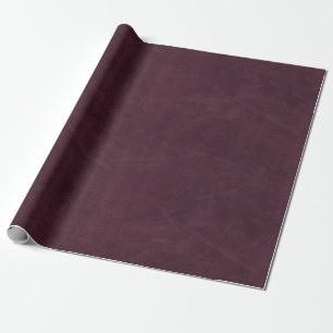 Faux-Paarse ledertextuur Cadeaupapier