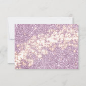 Faux Paarse ster glitter Media Insert Elegant (Achterkant)