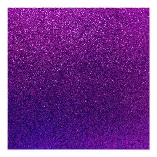 Faux Paarse Violet Glitter Background Sparkle Perfect Poster (Voorkant)