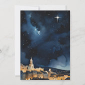 Faux Papercraft Peace & Joy Nativity Christmas Feestdagenkaart (Achterkant)