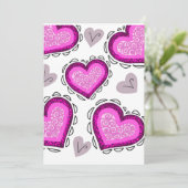 Faux papier gesneden ambacht geïnspireerd Valentij Bedankkaart (Staand voorkant)