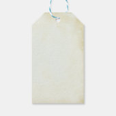Faux Parchment Simple & Elegant Wedding Cadeaulabel (Achterkant)