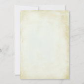 Faux parchment Simple & Elegant Wedding Kaart (Achterkant)