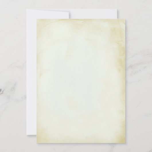 Faux parchment Simple & Elegant Wedding Kaart (Achterkant)