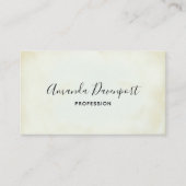 Faux  Parchment Simple Visitekaartje (Voorkant)