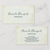 Faux  Parchment Simple Visitekaartje (Voorkant / Achterkant)
