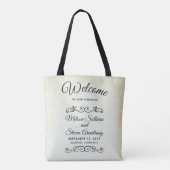 Faux Parchment Welcome Tote Bag (Achterkant)