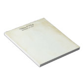 Faux Parchment Western Style Wedding Notitieblok (Schuin)