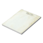 Faux Parchment Western Style Wedding Notitieblok (Linkerzijde)