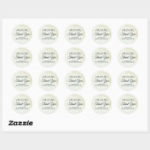 Faux  Parchment Westerne Style Dank u Ronde Sticker (Vel)