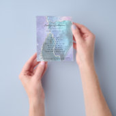 faux parelbruine schoonheidssalon flyer (Hand)