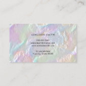 FAUX parelkleurig textuurVisitekaartje Visitekaartje (Achterkant)