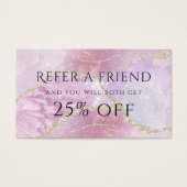 faux parelleent effect verwijzingskaart visitekaartje (Voorkant)