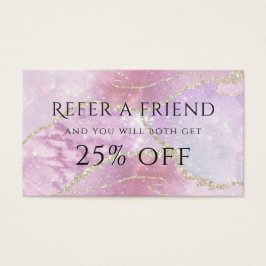 faux parelleent effect verwijzingskaart visitekaartje