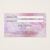 faux parelleent effect verwijzingskaart visitekaartje (Achterkant)