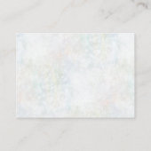 Faux Pastel Rainbow Bokeh Receptie Kaart (Achterkant)