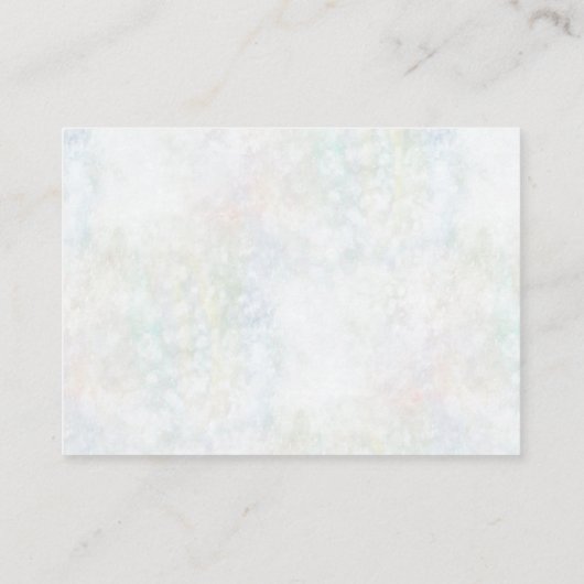 Faux Pastel Rainbow Bokeh Receptie Kaart (Achterkant)