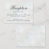 Faux Pastel Rainbow Bokeh Receptie Kaart (Voorkant / Achterkant)