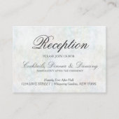 Faux Pastel Rainbow Bokeh Receptie Kaart (Voorkant)