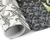 Faux Patchwork Giftwrap: Lelie van de Vallei, Zwar Cadeaupapier (Rol Hoek)