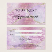 Faux Pearlescent Effect Appointcard Visitekaartje (Voorkant /achterkant)