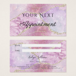 Faux Pearlescent Effect Appointcard Visitekaartje