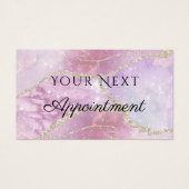 Faux Pearlescent Effect Appointcard Visitekaartje (Voorkant)