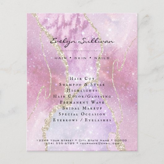faux pearlescent effect Beausalon Flyer (Voorkant)