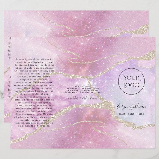 faux pearlescent effect brochure (Voorkant / Achterkant)