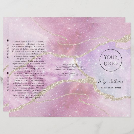 faux pearlescent effect brochure (Voorkant / Achterkant)