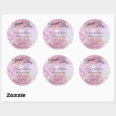 Faux Pearlescent Effect Hartelijk dank Ronde Sticker (Vel)