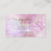 Faux Pearlescent Effect Loyalty-kaart Visitekaartje (Achterkant)