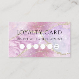 Faux Pearlescent Effect Loyalty-kaart Visitekaartje