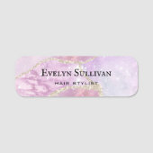 Faux Pearlescent Effect Name Tag (Voorkant)