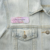Faux Pearlescent Effect Name Tag (In situ)