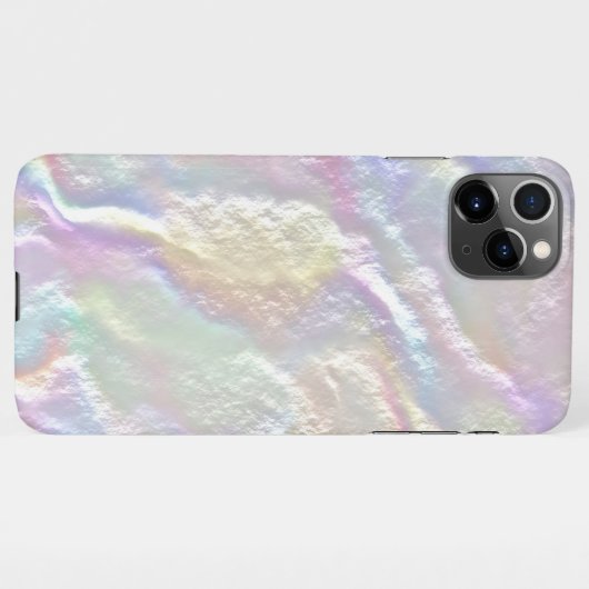 faux pearlescent effect textuur iPhone case Hoesje (Achterkant horizontaal)