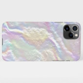 faux pearlescent effect textuur iPhone case iPhone Hoesje (Achterkant horizontaal)