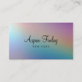 Faux Pearly Shimmer Modern Visitekaartje (Voorkant)