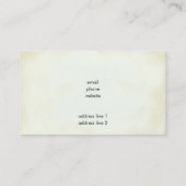 Faux  perkament Eenvoudig & Elegant Visitekaartje (Achterkant)