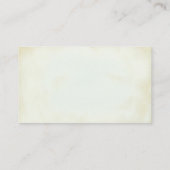 Faux  Perkament Elegante Bruiloft Website Visitekaartje (Achterkant)