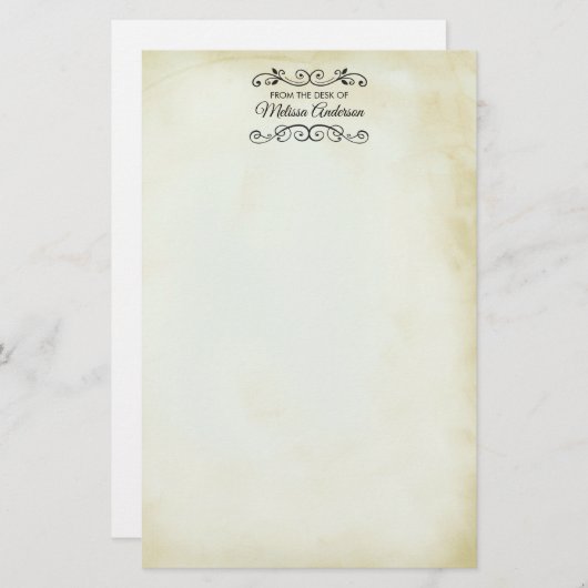 Faux  perkament Westerne stijl Briefpapier (Voorkant / Achterkant)