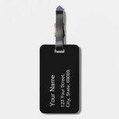 Faux pied-de-poule met Dogs mode Bagagelabel 1 (Achterkant verticaal)