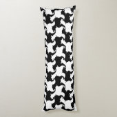 Faux pied-de-poule met Dogs mode Body Pillow 2 Lichaamskussen (Achterkant (Verticaal))