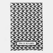 Faux pied-de-poule met Dogs mode K Handdoek 1 (Verticaal)