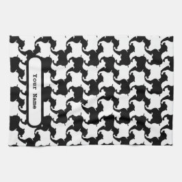 Faux pied-de-poule met Dogs mode K Handdoek 2