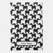 Faux pied-de-poule met Dogs mode K Handdoek 2 (Verticaal)