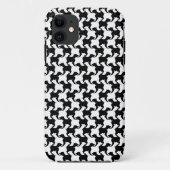 Faux pied-de-poule met Dogs mode Telefoon case 1 (Achterkant)