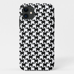 Faux pied-de-poule met Dogs mode Telefoon case 1