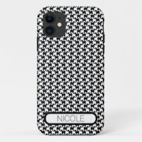 Faux pied-de-poule met honden 1 aangepaste Iphone